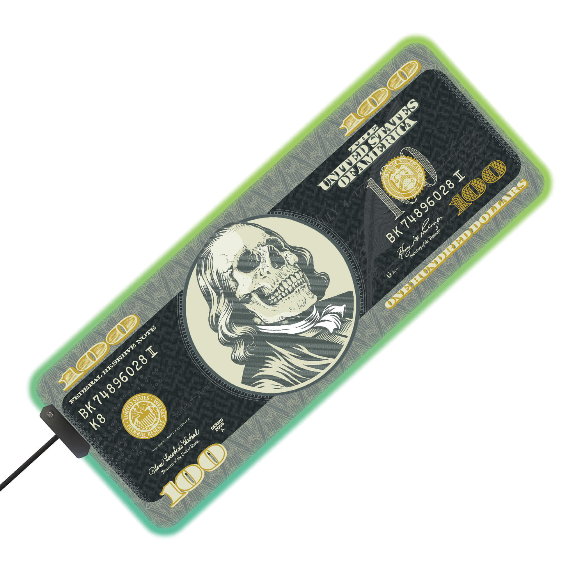 Powerwave RGB XL Mouse Pad Dollar Bills - Image 2