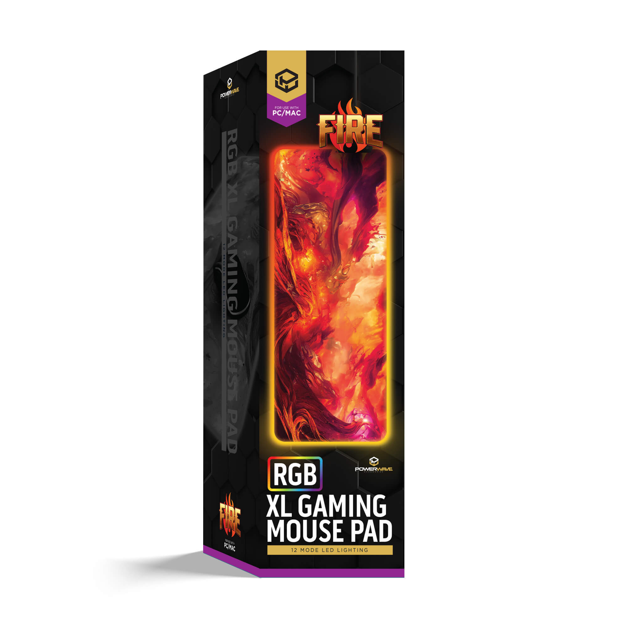 Powerwave RGB XL Mouse Pad Fire - Image 3