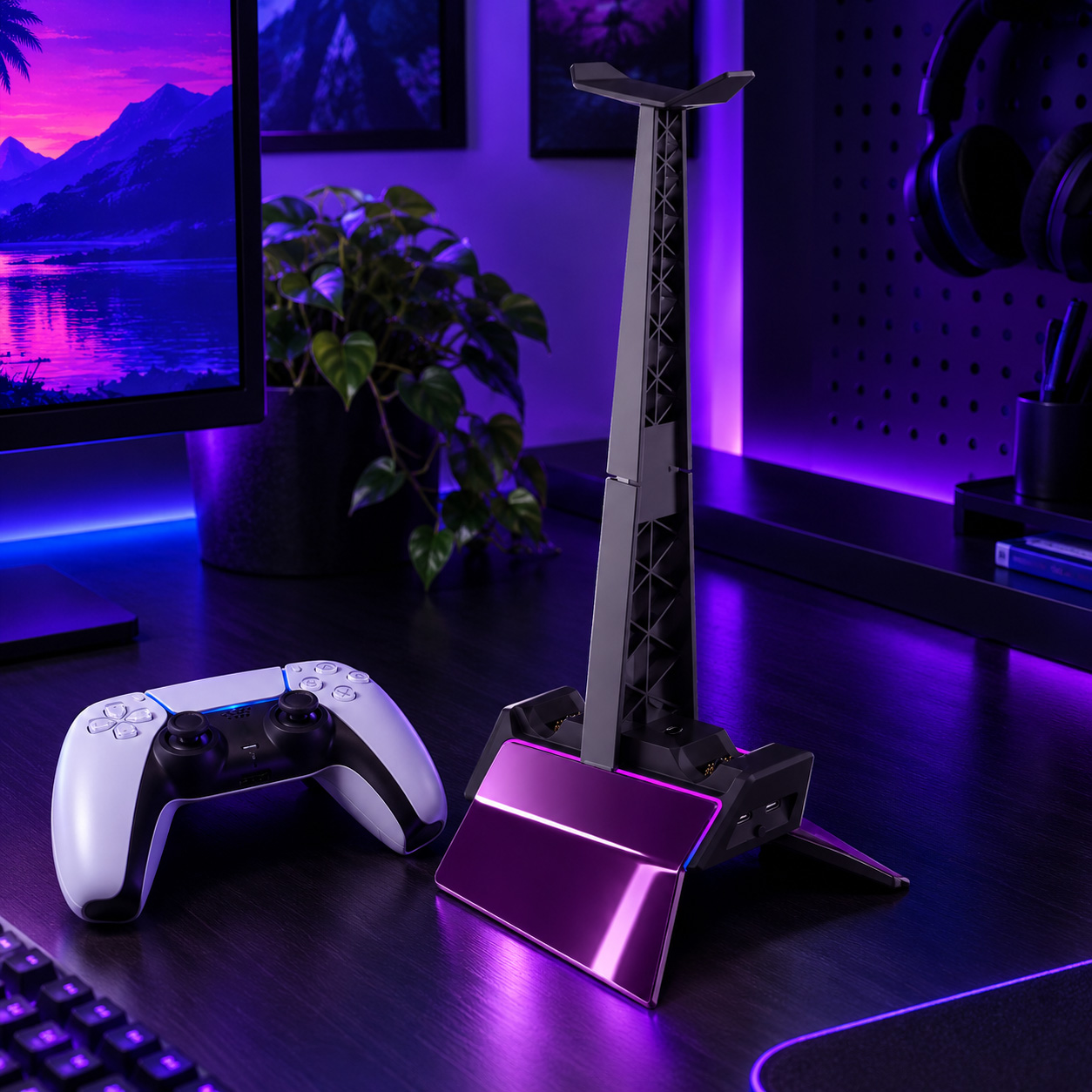 RGB Dual Headset Stand - Image 6
