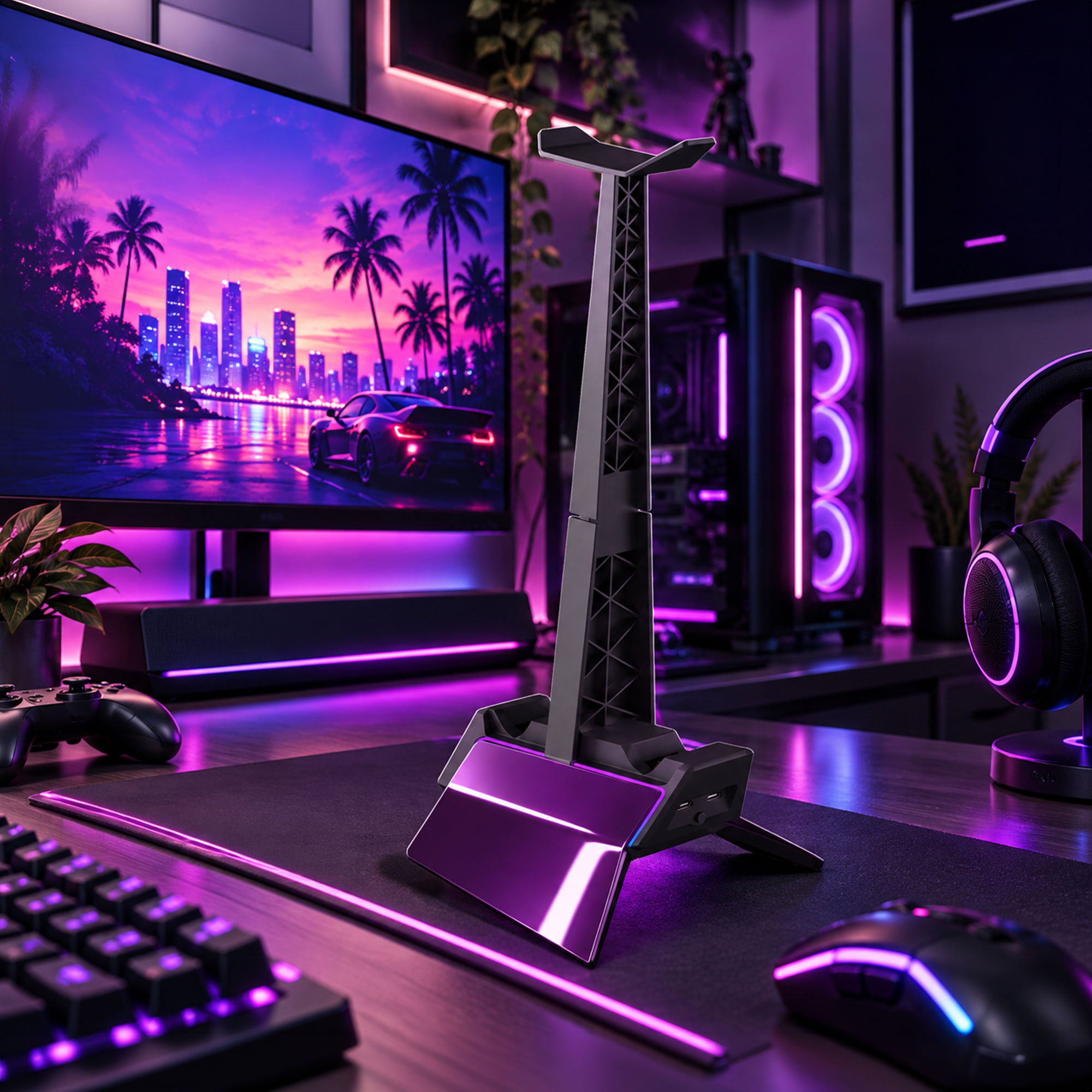 RGB Dual Headset Stand - Image 6