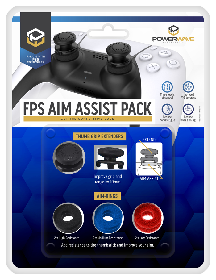 Playstation PS5 FPS Aim Assist Pack - Powerwave Gaming Accessories