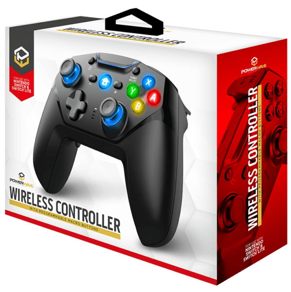 Switch Wireless Controller Black Powerwave Gaming Accessories