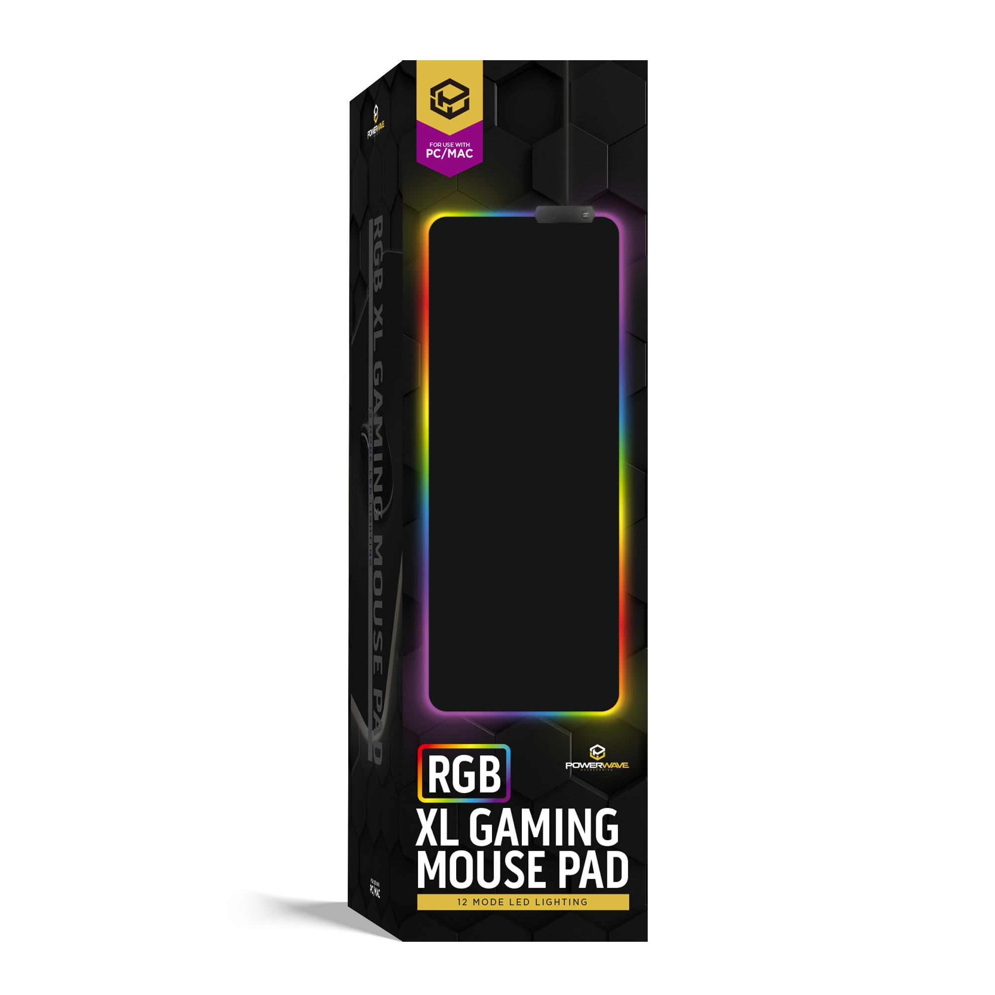 RGB XL Gaming Mouse Pad Black - Image 3
