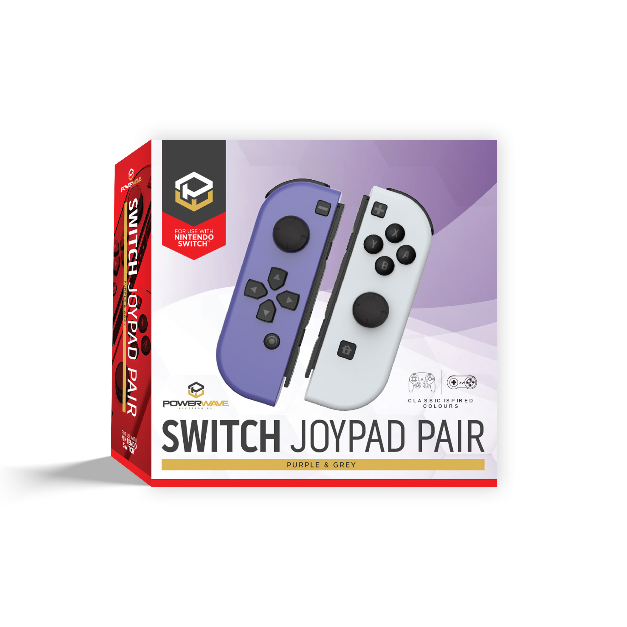 Switch Joypad Retro Purple & Grey - Image 3