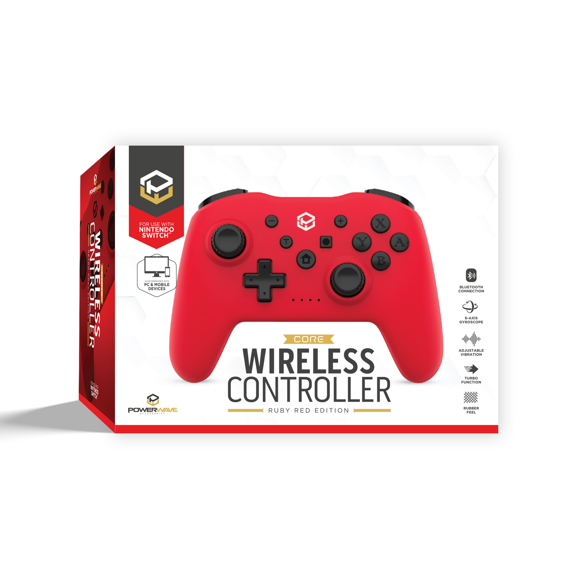 Switch Wireless Controller Ruby Red - Image 3
