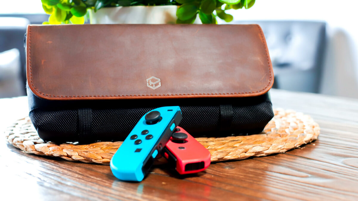Introducing the Genuine Leather Pouch for Nintendo Switch Powerwave